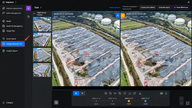 Change Detection Layers: example drone data output