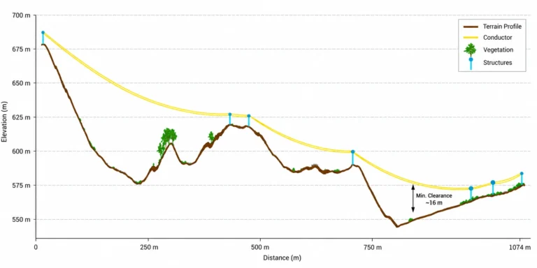 Clearance, Sag & Encroachment Reports: example drone data output