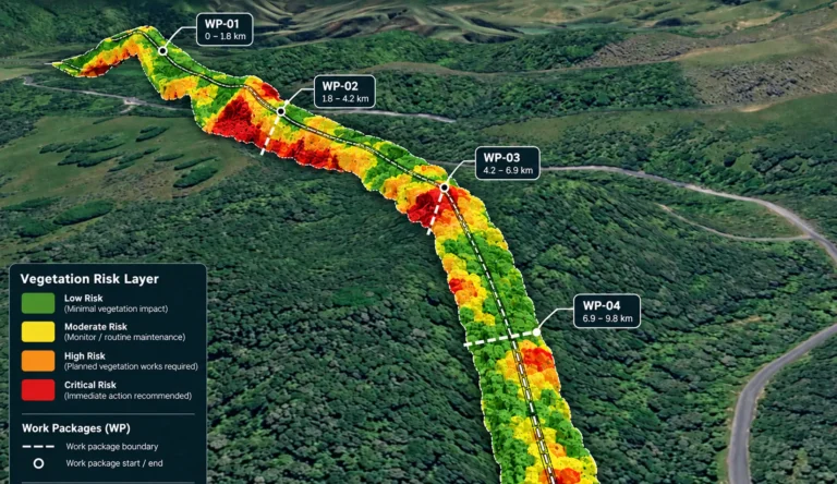 Vegetation Risk Layers & Work Packages: example drone data output