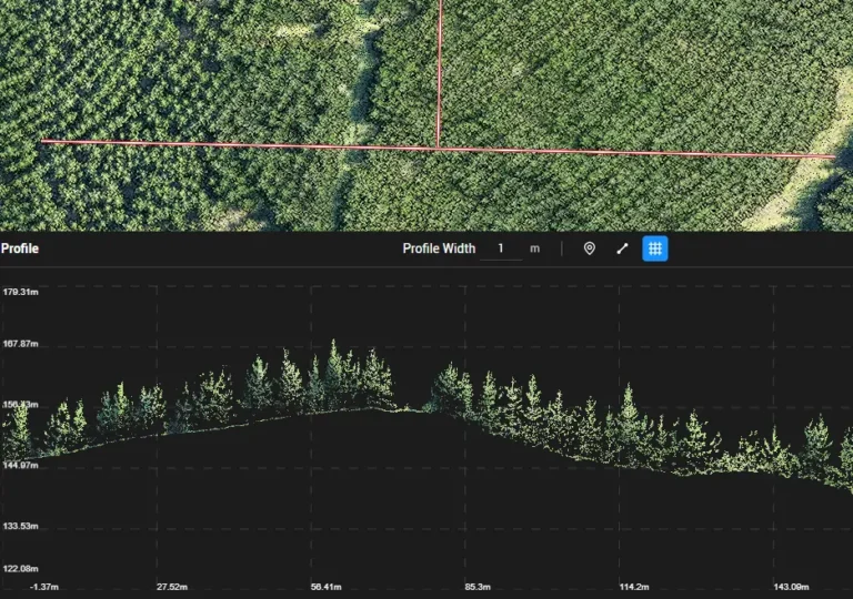 LiDAR Point Clouds: example drone data output