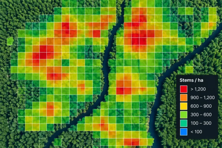 Stocking & Density Grids: example drone data output