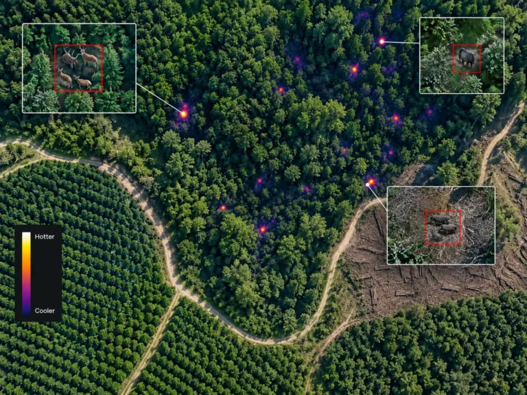 Thermal Imagery: example drone data output