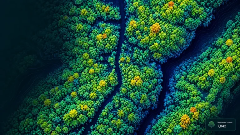 Tree Segmentation Layers: example drone data output