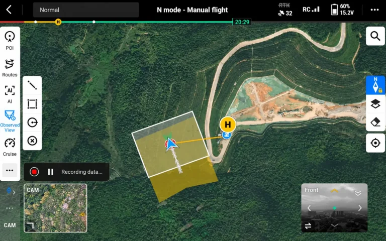 Search Grids & Tracking Layers: example drone data output